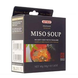 Mitoku Instant Hearty Red Miso Soup With Wakame 40g ( 10g x 4 ) - Mitoku Instant Hearty Red Miso Soup with Wakame is delicious, convenient and 100-Percent natural.