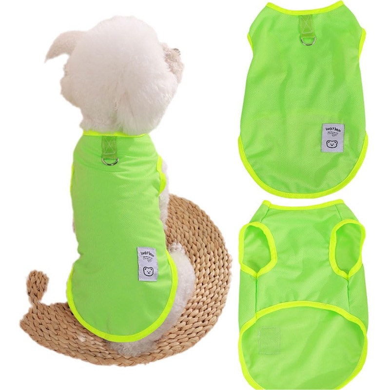 Tangpan - Paquete de 2 camisas para perros, suaves, transpirables,