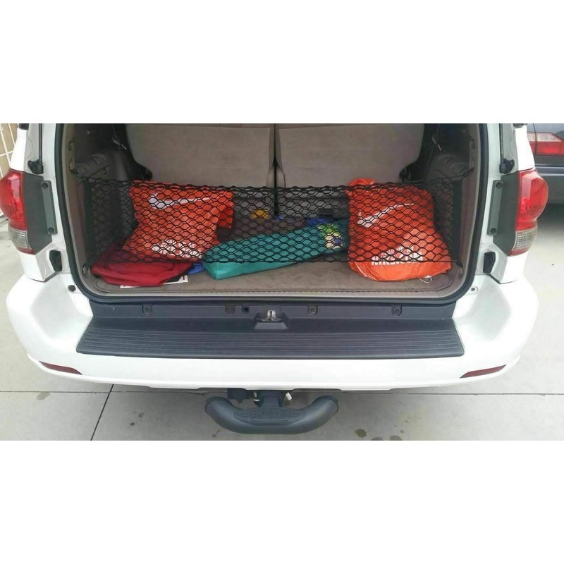 EACCESSORIES EA Trunk Organizer Cargo Net for Toyota Sequoia 2001-2007