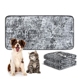 Qeils Washable Pee Pads for Dogs, 2 Pack Reusable Puppy Pads 24"x48" Super Absorbent Leakproof Dog Training Pads, Non-Slip Potty Pads for Gallery, Floor, Couch, Litter Mat Pet Essentials