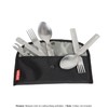 Tatonka Cutlery Bag - Storage Bag for Camping Cutlery, black,