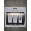 Allen + Roth Winslow 3-Gang Rocker Wall Plate Brushed Nickel