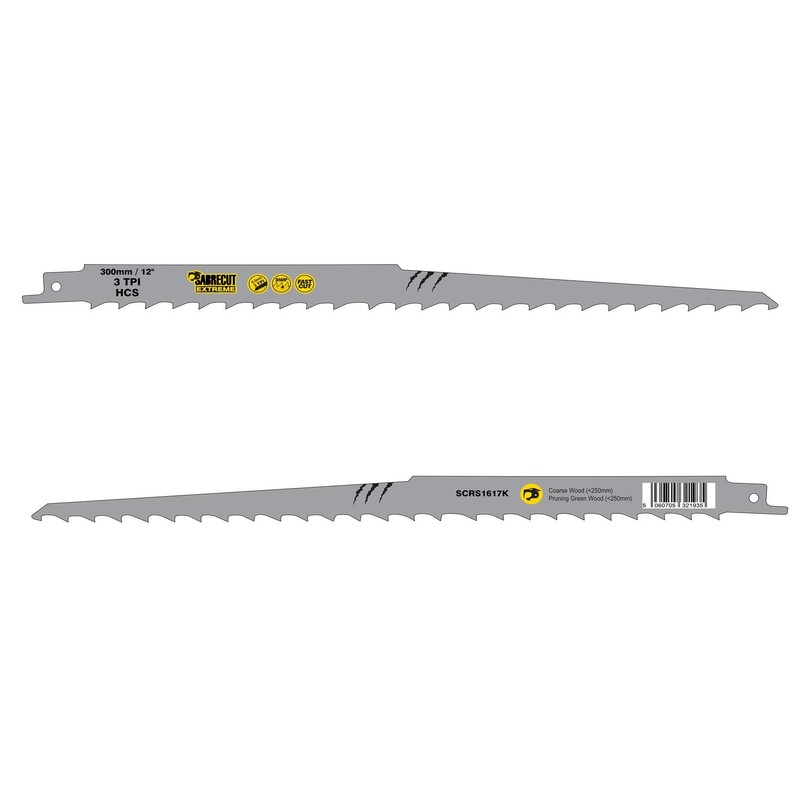 3 x SabreCut SCRS1617K_3 300mm 3 TPI S1617K Very Fast