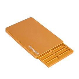 Monsigaya Ultra-thin Edition 20 Compartment Metal Storage Box(Golden)