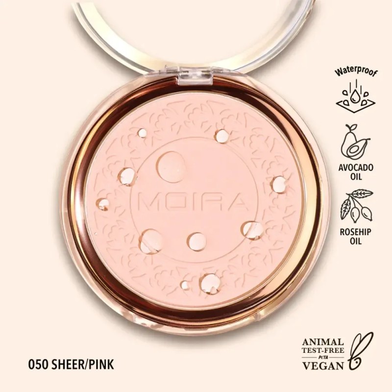 Polvo Compacto A Prueba De Agua Moira Cosmetics Soft Focus