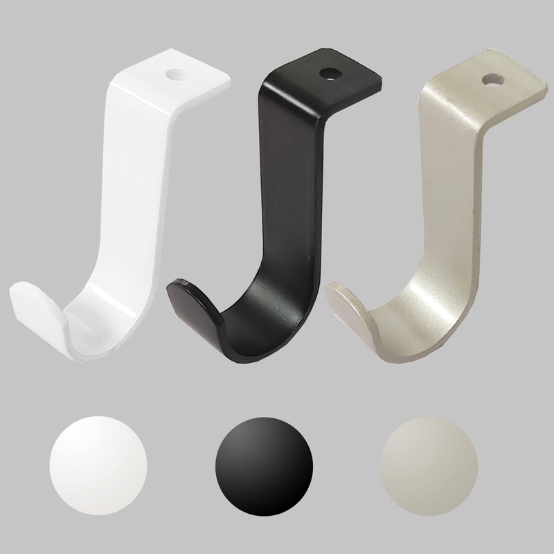 Kowibcl Curtain Rod Brackets for Ceiling-Mounted, Drapery Rod Holder for