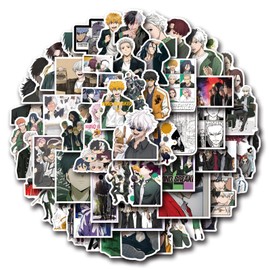 Wind Breaker Stickers 55Pcs Japanese Anime Stickers for Water Bottle Waterproof Vinyl VSCO Decals for Kids Teens and Adults