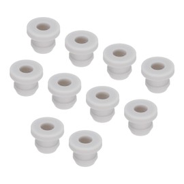 MECCANIXITY 20Pcs Snap Rubber Grommet Plug Mount Dia 7mm ID 4.5mm Seal Anti-Scratch for Electrical Box Cable Pipe Grey