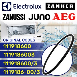 Dishwasher Pump Sump Gasket Ø 185 mm with the Original Code 1119186003 111918600/3 for AEG for Electrolux for Zanussi - MADE IN ITALY - MONTERAL