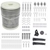 3/38" Wire Cable Rope Kit ，Vinyl Coated 304 Stainless Steel