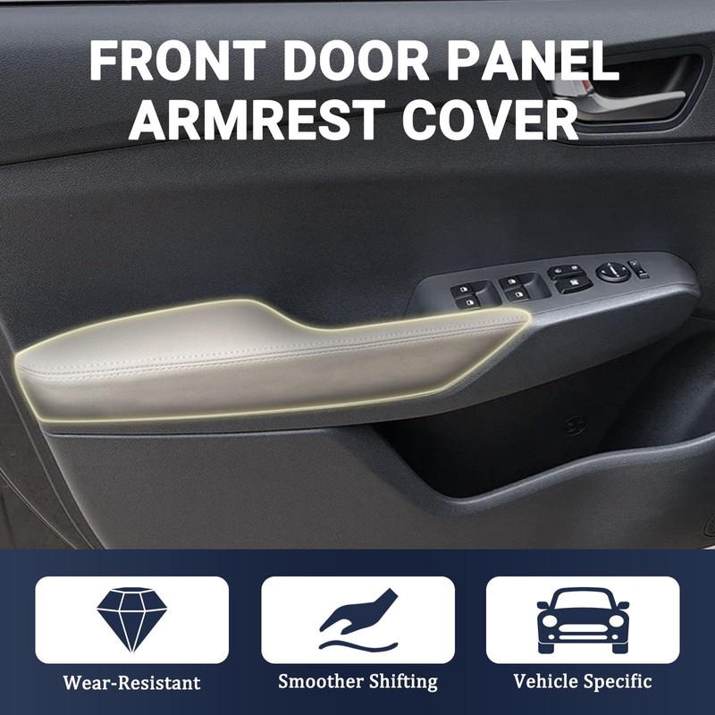 AICARS Car Front Door Panel Armrest Cover Compatible with Acura