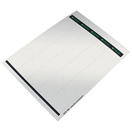Leitz PC-beschriftbare Rückenschilder selbstklebend für Standard- und Hartpappe-Ordner, 125 Stück, Langes und schmales Format, 39 x 285 mm, Papier, grau, 16880085