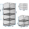 Jakyitvi Stackable Closet Organizers and Storage Bins 4 Pack, Sturdy