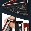 Woodworking Triangle Ruler Folding Square Ruler Aluminum Alloy Carpenter Tool