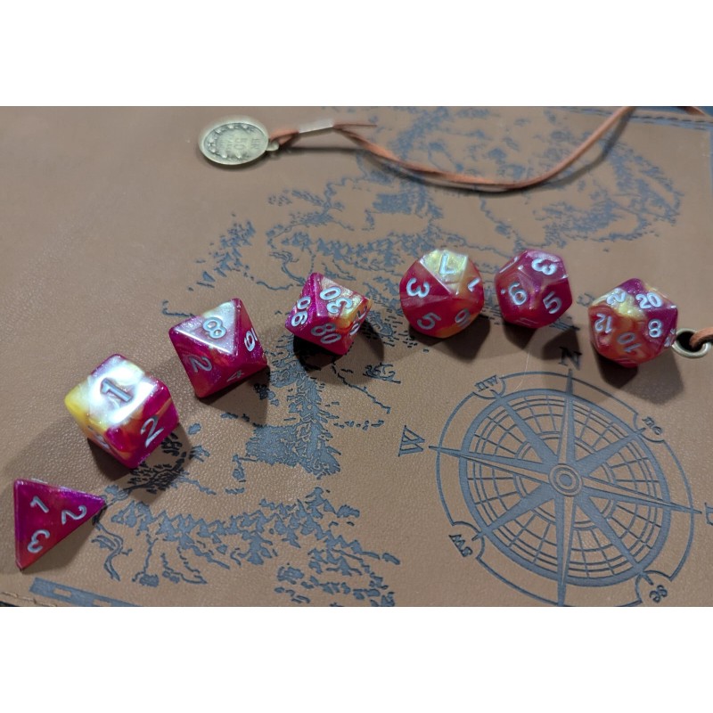 Molten Crown 7 Dice Set Poly RPG DnD Dungeons Dragons