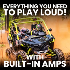 BOSS Audio Systems MPWT50RGB ATV UTV Marine Boat 5.25 Inch Stereo Wake Tower Speakers – Full Range, 2 Way, IPX6 Weatherproof, Multi-Color Illumination, 500 Watts Per Pair, Golf Cart Compatible