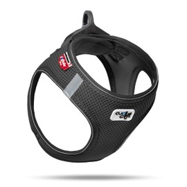 Classic Vest Harness, Air Mesh with curli D-Ring Buckle, Black, 2XS