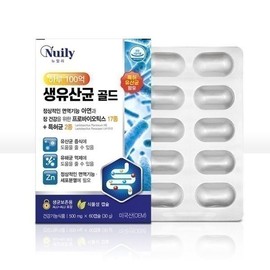 생유산균 골드 유산균 프로바이오틱스 유산균증식 유익균 60 Raw Probiotic Gold Probiotics Bacterial Growth Beneficial Bacteria 60