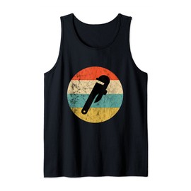 Plumber Plumbing Contractor Pipefitter Sunset Pipe Wrenches Tank Top