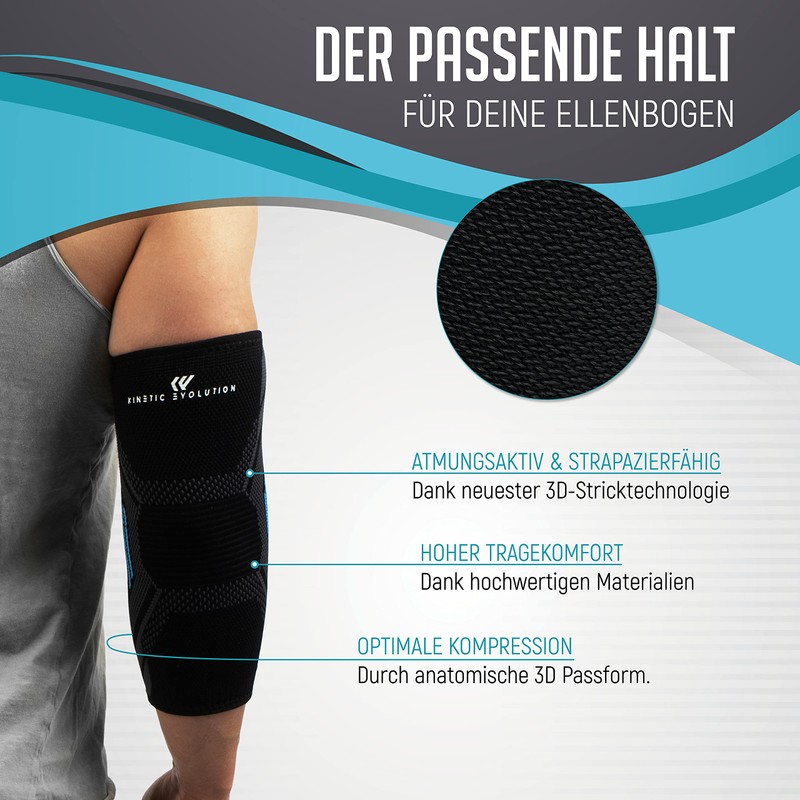 KINETIC EVOLUTION Elbow Brace for Men and Women - Elastic