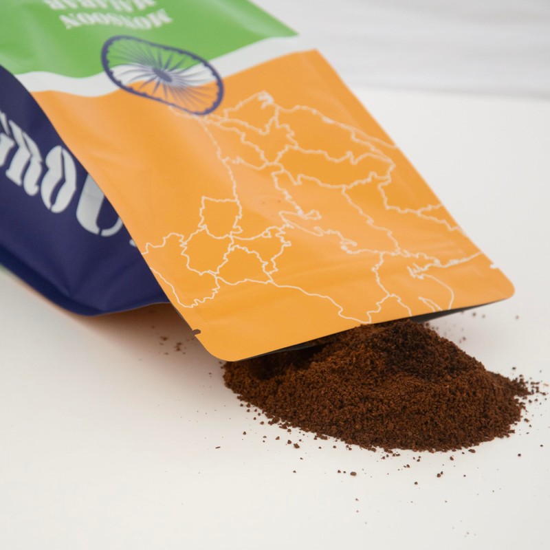 Monsoon Malabar Ground Coffee. Dark Roast Ground Coffee, Single Origin.