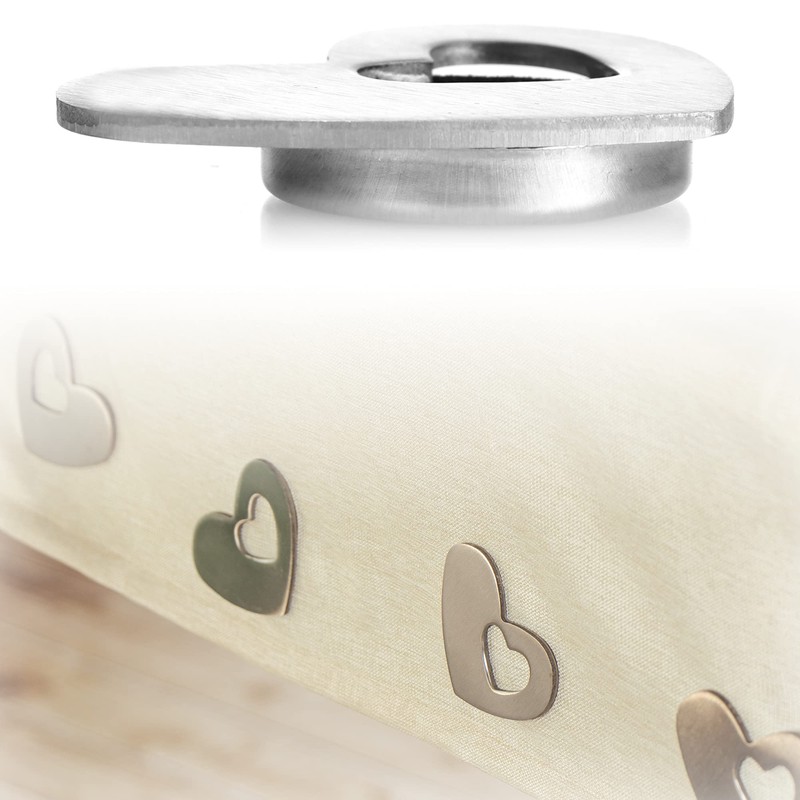 com-four® Stainless-steel Tablecloth Weights with Magnetic Clip