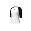 ARENA Women's Rash Vest S/S Graphic Rash Guard Shirt, white-black