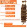 Human Braiding Hair Mix Synthetic Boho Hair for Braiding, 16