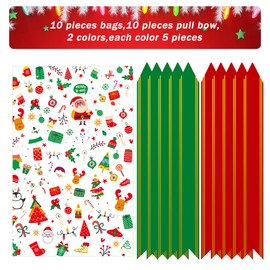20pcs Christmas Basket Bags 24x36 inch Snowman Santa Cellophane Bags with Pull Bow Set 10 Christmas Packaging Bags 10 Ribbon Bows