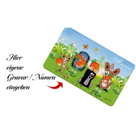Maulwurf Children's Breakfast Board with Own Engraving / Name (Unser Sandmännchen)