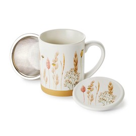 Teemando Smilla Tin 100 g Tin Plate Square Lid Matt 7.3 x 7.3 x 10 cm