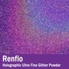 Renfio Holographic Ultra Fine Glitter Powder Metallic Resin Glitter 2.11
