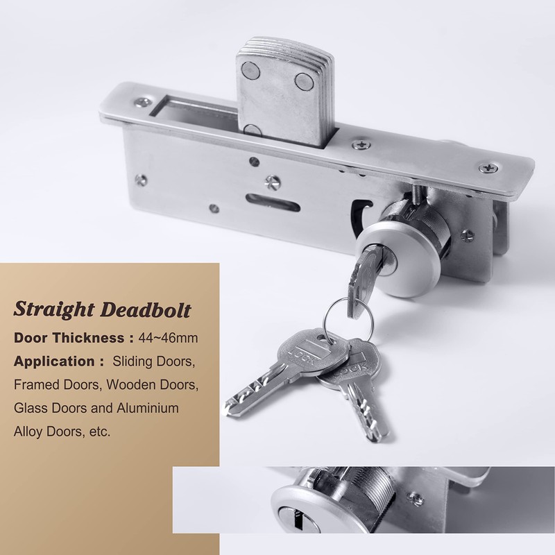 Generic Commercial Storefront Door Mortise Lock - Double Cylinder Deadbolt