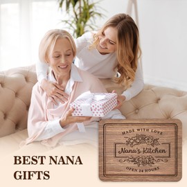 Gifts for Nana Mother's Day, Nana Birthday Gifts- Wood Walnut Cutting Board for Kitchen, Present for Nanas from Grandkids, Nana's Kitchen Cutting Board