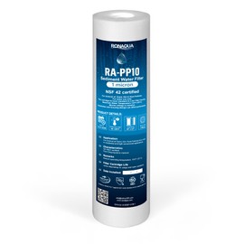 Ronaqua 1 Micron Sediment Water Filter Cartridge 10"x2.5", NSF Certified, 4-Layer Filtration for any 10-inch RO Units & Whole House Systems, Compatible with Culligan P5, AP110, WHKF-GD05