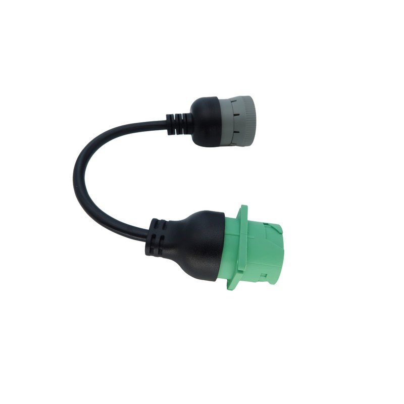 6pin J1708 to Type2 Green 9pin J1939 Adapter Cable for
