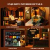 Funwhole Book-Cafe Lighting Building-Bricks Set - City Town Coffee House