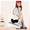 Asheyya Cute Cat Tote Bag for Book Grocery, Reusable Washable