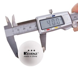 KEVENZ 12 Pack Premium Ping Pong Balls, 3 Star Advanced Table Tennis Balls, Bulk Outdoor and Indoor Ping-Pong Ball for Training, Competition and More, White