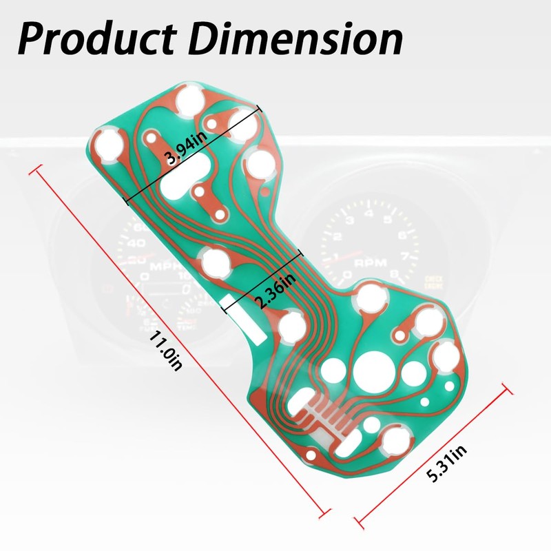 Ciuouient Instrument Cluster Panel Printed Circuit Board Compatible with 1967-1968