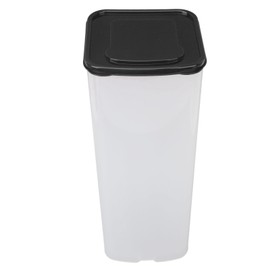 Caja de Almacenamiento de Pan, Contenedor de Almacenamiento de Pan Hermético Portátil de Gran Capacidad con Tapa para Panecillos Caseros, Panecillos y Muffins (Negro)