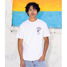 Riot Society Skeleton Crane Welcome to Paradise Beach Club Mens T-Shirt - White, XX-Large