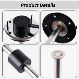 OVANOH 9.5"(241mm 240-33 ohm Electric Fuel Tank Pump Level Sensor Sending Unit Compatible with Marine Boat Vehicle Truck RV Fuel Tank Fuel Water Level Sensor Gauge