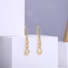 Miaofu Women's Hanging Earrings Long Hanging Infinity Earrings Silver 925