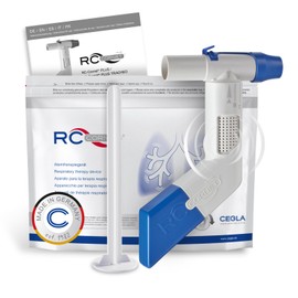 CEGLA RC Cornet PLUS OPEP Respiratory Therapy Device to Support Mucus Solution - 2 Coordinated Settings - Can be Combined with Inhaler - Medical Device from Germany