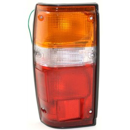 Garage-Pro Tail Light Lamp Set Assembly Compatible With 1984-1988 Toyota Pickup, 1984-1989 4Runner, Black Trim With Bulb Driver and Passenger Side