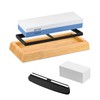 LUCKUT Sharpening Stone Whetstone Set Kitchen Knife Sharpener Stone Wet