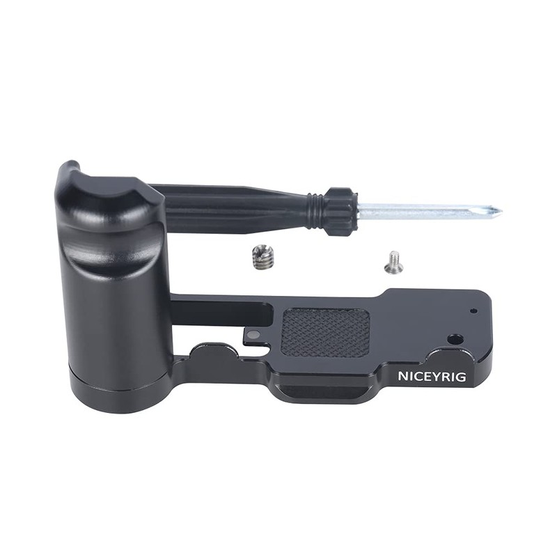 NICEYRIG L-Shaped Bracket with Handle and Cold Shoe for Sony