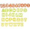 Tiger Crown Cookie Cutters Orange Yellow Green 47x38x12mm Cookie Cutters