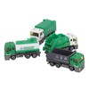 4 Pcs Garbage Truck Toy 1/32 Scale Inertial Drive Sanitation